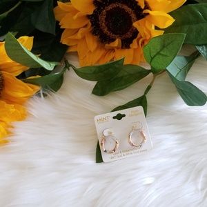 Mint Collection 14KT Gold Plated Hoop Earrings